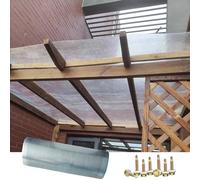 Wate - Pannelli per coperture in policarbonato resistenti ai raggi UV, per rifugi esterni, serre, portici e tettoie, 1,5 m x 1,5 x 3 m, copertura e rivestimento R