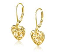 WATEFOER Orecchini a cuore pendenti in argento 925 per donna Orecchini a cerchio con pendente a cuore Regali di Gioielli Ipoallergenici per la Festa della Mamma San Valentino Compleanno