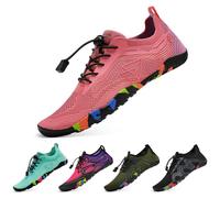 WateLves Scarpe da Bagno Scarpe da Acqua Donne Uomini Asciugano Velocemente e Indossano Velocemente Scarpe da Spiaggia,per Sub,Surf,Sport Acquatici,Escursionismo,Yoga,Oggi,Rosa 36 EU