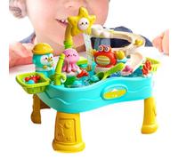Water Activity Table - Adjustable Electric Summer Outdoor Sensory Playset | Electric Water Activity Table - Features A Dynamic Electric Water Pump Mechanism That Creates Continuous Water Flow