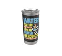 Water Aerobics Instructor Not Torture I Swear Bicchiere termico in acciaio inox doppia parete