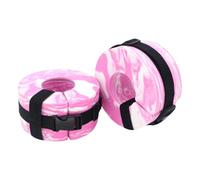 Water Ankle Weights, Water Aerobics Weights, Foam Padding Easy Storage Comfort Wear Portable Adjustable Straps Secure Fit, Swim Training Gear for Kids Adults Activity, 5.91x5.91x2.95Inches, Pink