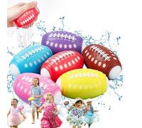 Water Balloons - 6X Refillable Absorbent Sponge Balls, Team Activity Toy for Kids, Teens, Adults, Summer Outdoor Fun, Carnival Games, Boys Girls Family Entertainment Playtime