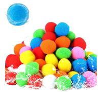 Water Balls 50 Pack Reusable Sponge Balls For Summer Pool Beach Party