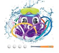 Water Baseball Sprinkler Toy, Rotating Interactive Summer Water Game for Kids, Backyard Pool Party Splash Activity, Outdoor Lawn Fun Sports Toys for Hot Weather Play and Cooling Off