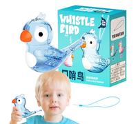 Water Bird Whistle- 4,8 x 8,7 x 12 cm Mini Fun Toy, ABS Durable Musical Whistle, Reusable Portable Bird Call Whistlefor Bath Time with Lanyard | Gift for Kids, Teenagers, Birthday, Music and
