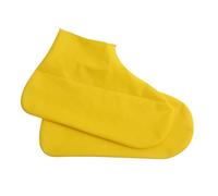 Water - Blocking Shoe Covers for Adults | Slip - Guard Rain Boots with Thick Latex | Lightweight Travel Shoe Protectors for Outdoor/Hiking/Commuting | 2 - Pack (Yellow)
