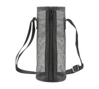 Water Bottle Bag, Bottle Holder Strap, Versatile Compact Sturdy Fabric Portable Lightweight Strong Material Polyester Adjustable, Hydration Bag for Tumbler Outdoor Travel, 8.86x3.82x3.82Inches, Black