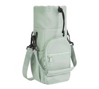 Water Bottle Bag, Insulated Cup Holder, Ampia Capacity Organizer, Waterproof Sturdy Material, Adjustable Carry Strap, Perfect for Gym Workouts Hiking Trips Adventures Backpacking, verde, Se référer au