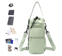 Water Bottle Bag - Water Bottle Carrier | Bottles Pouch, Outdoor Tumbler Bottles Carrier Sling Bag for Walking Commute Travel Camping Beach Fishing Golfing Gym Office