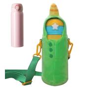 Water Bottle Carrier, Cute Dinosaur Cup Sleeve, Portable Water Bottle Holder, Ortable Kids Water Bottle Carrier with Adjustable Shoulder Strap Cute Dinosaur Cup Sleeve for Travel and Walking with Kids