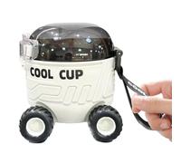 Water Bottle - Cartoon Water Bottle 550 Ml 500 G | Drinking ottle, Leak-Proof Mars Rover Design With Foldable Straw - Portable Child Drinkware For Travel, Camping, Hiking, School, Ufficio, Home, Car