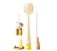 Water Bottle Cleaner Brush - Long Handle Cup Tool, Multi-Purpose Washing Set | Cleaning Brush Kit for Cup Glass Mug Wine Decanter Lid Daily Travel Kitchen Household School Dorm Apartment Accessor