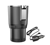 Water Bottle Holder - Car Cup Cooler - Car Coffee Warmer - Intelligent 12V Cup Holder with LCD Touch for Heating and Cooling Function Made of ABS PVC | Perfect for ar Trips, Winter, Summer, Picnics