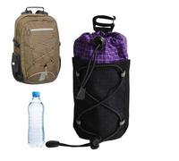 Water Bottle Holder for Backpack - Waterproof Camping Drinkware Pouch | Backpack Water Bottle Carrier | for Men Women Hikers Campers Fishermen Bikers Cycling Trail Running Vacation Fishing