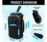 Water Bottle Holder, Magnetic Strap Carrier, Sling Pocket Pouch, Hands Free Bottle Bag with Strong Magnets for Gym, Camping, Travel, Outdoor, Cycling, Walking, Workout, 7.87x4.33x1.38 inches