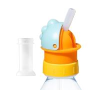 Water Bottle - Spout Conversion Cover | Spill Proof Straw Adapter Lid Universal Drinking Cap Leak Resistant Reusable Bottle Top Conversion for Juice, Soda, Beverage, Home, Travel or School