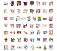 Water Bottle Stickers Pack - Decorative Decals For Creative Personal Expression | PVC Material With Waterproof Adhesive Finish, Scrapbooking Journal Accent Set, Travel Party Favor Art Pieces