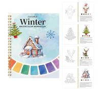 Water Coloring Book - Cardboard Cover 22 x 17 cm | Colore Book with Painting Instructions, Creative Exploration, Wáter Colouring B?ok for Children Painting
