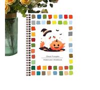 Water Coloring Book, Halloween-Themed Watercolor Workbook, Reusable Drawing Activity Toy for Kids, Ideal for Road Trips, Classroom, Vacation, Camping, Beach, or Creative Art Class Fun