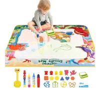 Water Coloring Mat, Reusable Drawing Pad, Early Learning Painting Matte Toddler, Educational Art Supplies for Doodling, Writing Kids, Preschool, Travels, Playroom, Daycare, 39.37x31.5 Inches