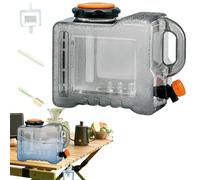 Water Container - Contenitore per acqua di stoccaggio - Grande capacità portatile Liquid Containers With Spigot - Reusable Outdoor Canteen for Camping BBQ Picnic Hiking Storage Hydration Jug For