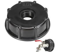 Water Container Tap Adapter - Storage Tank Hose Connector for Flow Control Use | Resistant PP Material with Secure Locking Joint, Drum Barrel Water Discharge Part Secure Flow Control