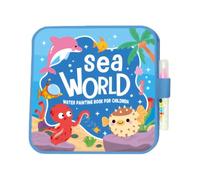 Water Doodle Book - Reusable magicwater Painting Book, Free Drawing Activity Pad, Educational Learning Toy Set For Kids Travel Birthday Classroom Party Home Creative Development Use