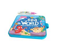 Water Doodle Drawing Book, Paint with Water Activity for Kids, 1,18 pollici Reusable Drawing Games with Pen for Travel, Home, Classroom, Birthday, Christmas, Halloween, or Easter