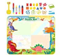 Water Doodle Mat | Water Drawing Mat for toddler | Reusable Toddler Water Drawing Mat, Kids Water Writing Pad, 39.37x31.5 Inches Educational Water Drawing Mat for Kids Learning