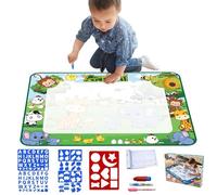 Water Doodle Mat - Water Mat Drawing, Reusable Coloring Mats, Kids Color Painting Doodle Drawing Matt Toy, Washable Floor Painting Writing Pad For Children, Girls, Boys, Family, Waters Art Mats