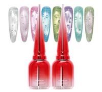 Water Drop Top Coat | 15ml 2 Pezzi Trasparente Lucido | Top Coat No Wipe Effetto Goccia di Pioggia | per Donne, Ragazze, Principianti, Tecniche, Salone, Casa, Pratica Manicure Fai da Te
