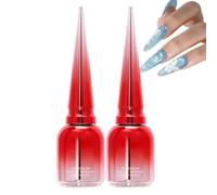 Water Drop Top Coat - 3D Nail Gel Duo | No-Wipe Clear Raindrop