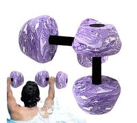 Water Dumbbells - Floating Foam Exercise Set, Textured Secure Handle with Compact Travel Friendly Design, Muscle Strength Conditioning Aid, Ideal for Aquatic Workout