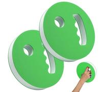 Water Exercise Discs Set | 2PCS EVA Foam Resistance Training Float Discs 18×3cm Lightweight Aquatic Fitness Swim Aid Handheld Pool Workout Equipment Adjustable Resistance Exercise Tool | For Adults Ki