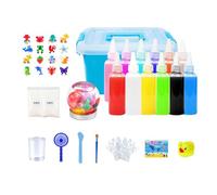 Water Fairy Gel Toy Kit - 12 mold creativo magico Aqua - Set per bambini | Percezione del colore Drop Play Gel Ball Kit Fantasy Texture Soluzione Mix Giocattoli Droper Tool per Attenzione