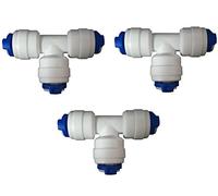 Water Filter 1/4 TEE T PIECE FRIDGE WATER PIPE FITTING by The Water Filter Men