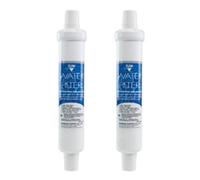 Water Filter DD-7098 - Filtro acqua esterno per frigoriferi compatibile con Siemens 00750558, Bosch 00750558, Neff 00750558, Sostituzione di 00497818 e Daewoo 3019974800, 3019974100 (Set di 2)