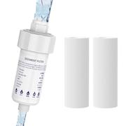 Water Filter For Sink Faucet - 5.83 Inches, PP+PP Cotton Purification | Tight Fit Faucet Filter With 2 Replaceable Cores, Kitchen Sink Water Purifier For Shower Washing Machine Toilet Apartment Dorm