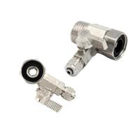 Water Filter Purifier Adapter 1/2'' To 1/4" Ball Valve Faucet Tap Safe Copper Nickel Plating