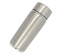 Water Flask Borraccia Alcalina Portatile - Filtro Acqua Ionizzatore pH 7,5-9,5, Bottiglia Acciaio Inossidabile con Filtro Sostituibile, Salute e Benessere in Viaggio, 380ml Argento