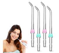 Water Flosser - Irrigatore dentale ugello di ricambio per pulizia ortodontica, staffe, denti e gengive, confezione da 4 (WP-100), ricambi Water Flosser Ricambi Basic cavo Waterpik