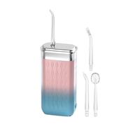 Water Flossers - Water Tooth Flosser | Adjustable Pulse-Mode Teeth Flosser Water | Efficient Debris Cleaning With 4 Nozzles Quiet Battery-operated Washer Waterproof 200ml Tank For Implant Maintenance