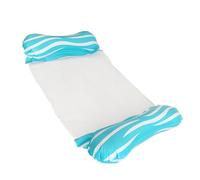 Water Hammock Floating Dock - 120x70cm Foldable Inflatable Rafts Ergonomic Design | Multi-Purpose Row Toys Water Sports Game With Backrest Design For Adults Children Family Friends Colleagues