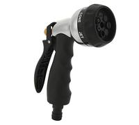 Water Hose Nozzle Zinc Alloy, High Pressure Hose Nozzle with 7 Adjustable Spray Modes, Car Washing & Garden Cleaning Sprayer, Ergonomic Handle for Easy Flow Control