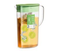 Water Infuser - 2L Iced Tea Pitcher, Fruit Lid, Cold Brew Beverage Serveware, Large Juice Container, Kitchen Dining Category, Clear Shatterproof For Hot Cold