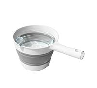 Water Ladle - Foldable Ergonomic Grip Spill Proof Scoop, Space Saving Kitchen, for Cooking, Meal Prep, Shower Use, Camping, Gardening, Fishing, Home Use, and Housewife Convenience