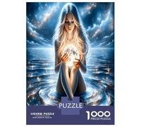 Water Lady Crystal Ball 1000 Pezzi Bundle Puzzle Mystic Magic Puzzle Cartone Extra Spesso - Preferito Dai Collezionisti, Relax Mentale, Pause Ufficio, Viaggio E Regali Festivi 52x38cm/1000pcs