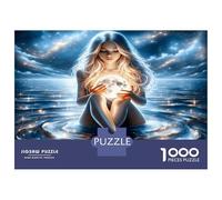 Water Lady Crystal Ball 1000 Pezzi Puzzle Classico Mystic Magic Bundle Puzzle Cartone Premium - Hit Tra Gli Anziani Appassionati, Regalo Di Inaugurazione, Divertimento Indoor E Feste 70x50cm/1000pcs