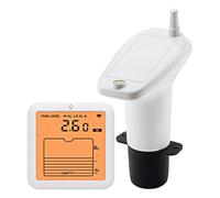 Water Level Indicator, Tank Capacity Gauge, Ultrasonic Detection System with Digital Display Meter, Accurate Monitoring Tool for Measurement Container Detector Multifunction Use, 3.23x0.83x3 Inches